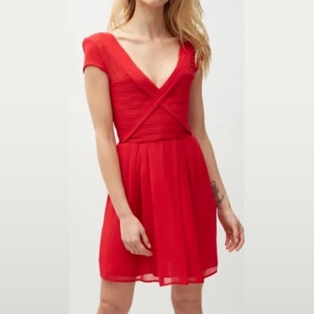 The Kooples Red Corset Mini Dress, M-XL